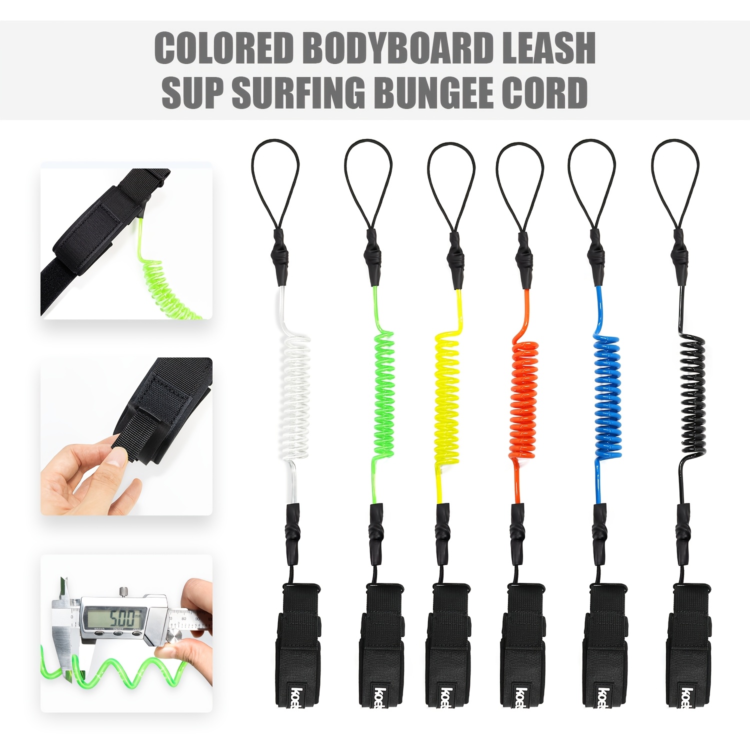 KOETSU Bodyboard Leash, 5mm TP - đánh giá và giá Surfboard Leash